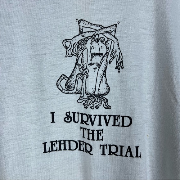 RARE Vintage 1980s Carlos Lehder Trial Colombian Cartel Pablo Escobar T-Shirt M - Picture 3 of 7